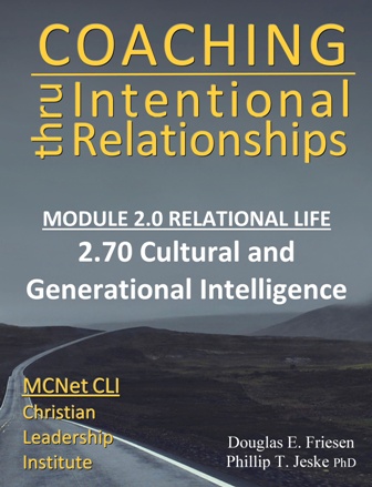 Christian Leadership Institute (CLI):  Competency 2.70 - Cultural & Generational Intelligence
