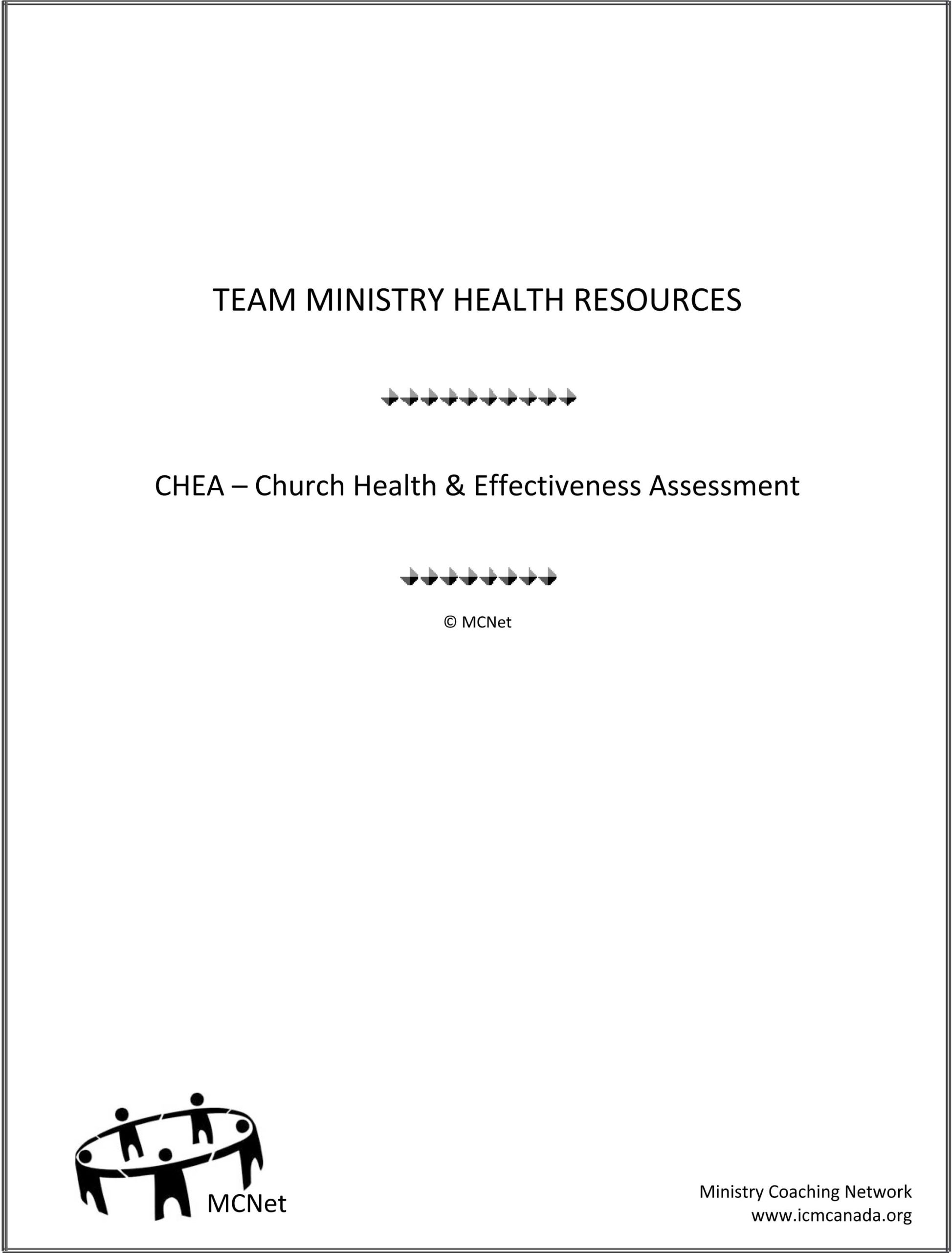 OHR: CHEA – Church Health & Effectiveness Assessment