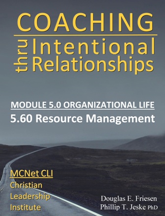 Christian Leadership Institute (CLI):  Competency 5.60 - Resource Management