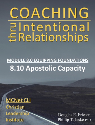 Christian Leadership Institute (CLI):  Competency 8.10 - Apostolic Capacity