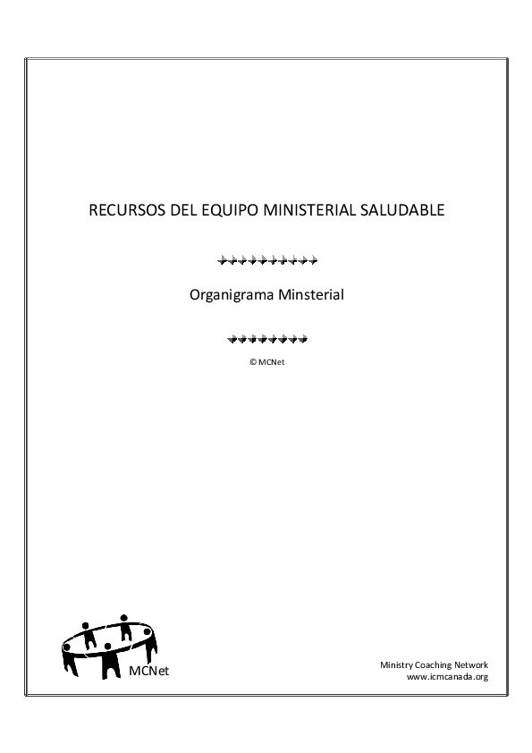 OHR: Ministry Flow Chart ESP